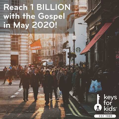 Reach 1 BILLION with the Gospel in May 2020!
