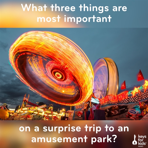 What are your ESSENTIALS for an AMUSEMENT Park?