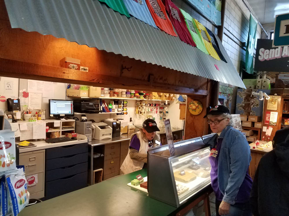 The fudge counter at Robinette's Apple Haus