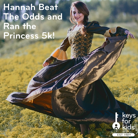 Hannah Beat The Odds and Ran the Princess 5k!
