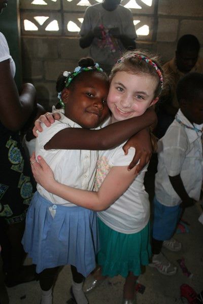Mackenzie got to visit the kids in Haiti that she helped!