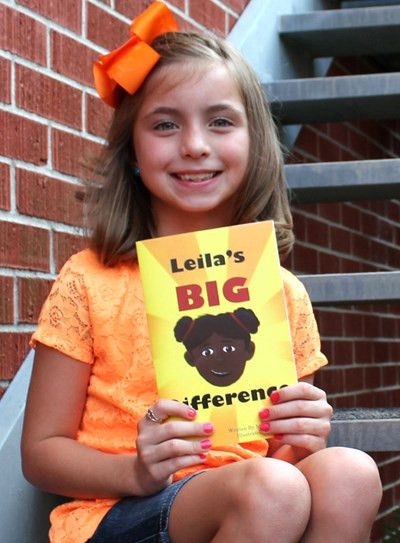 Mackenzie Howell and the book she wrote, "Leila's Big Difference"
