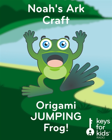 Noah's Ark Crafts: Origami Frog ACTUALLY JUMPS