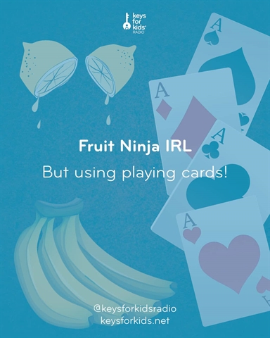 Fruit Ninja IRL with Playing Cards!