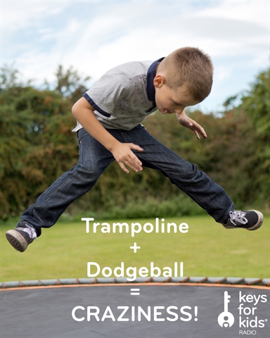 Trampoline + Dodgeball = CRAZINESS