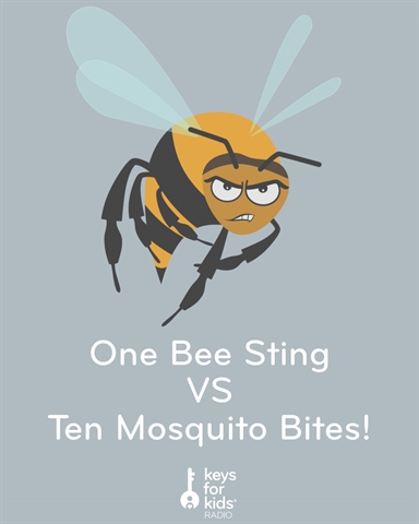 1 Bee Sting Vs 10 Mosquito Bites!