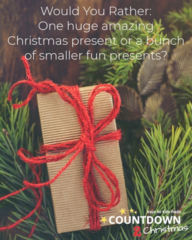 Would You Rather: one huge Christmas present or many smaller presents?