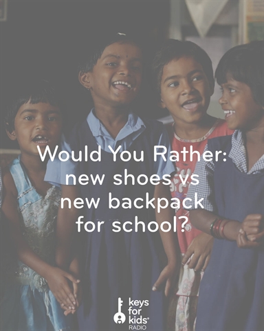 Would You Rather: New Shoes vs New Backpack for School?