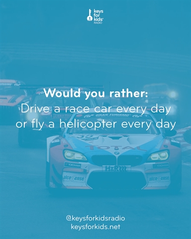 Would You Rather: Race Car vs Helicopter!