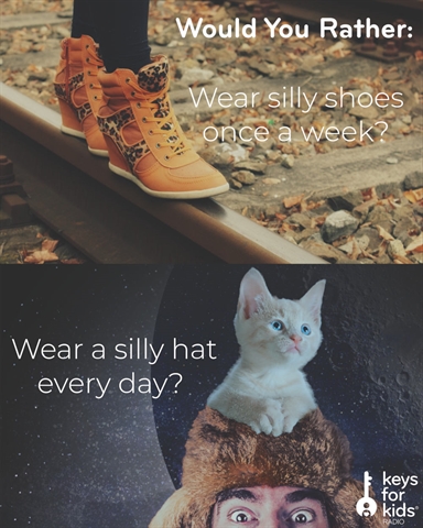 WOULD YOU RATHER: Silly Hats vs Silly Shoes!