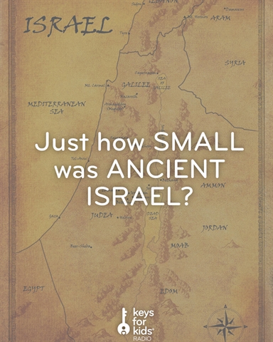 Just HOW TINY was Ancient Israel?