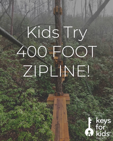 SCARY or FUN? Kids Try 400 Foot Zipline!