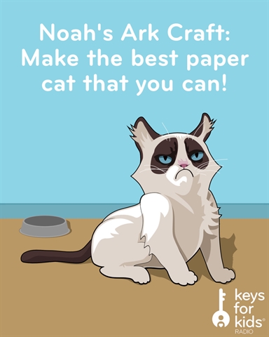 Noah's Ark Crafts: Fold a Paper Cat!