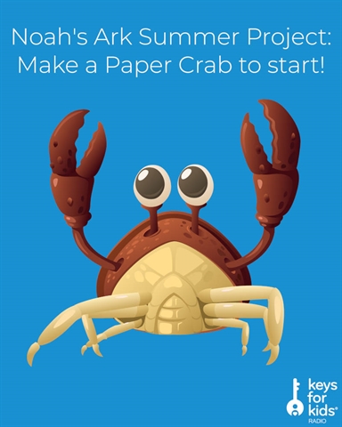 Start Noah's Ark with a Paper Crab Craft!