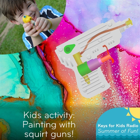 Painting with SQUIRT GUNS