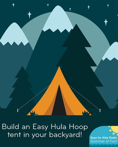 Easy: Build a Hula Hoop Tent in the Garden!