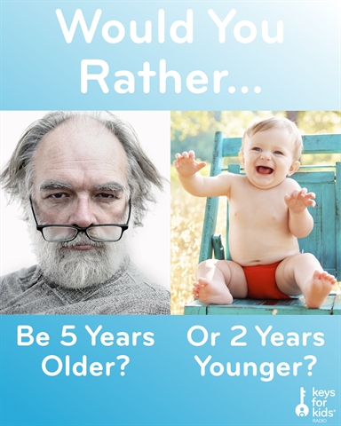 Would You Rather Grow Up or Be Young Again?