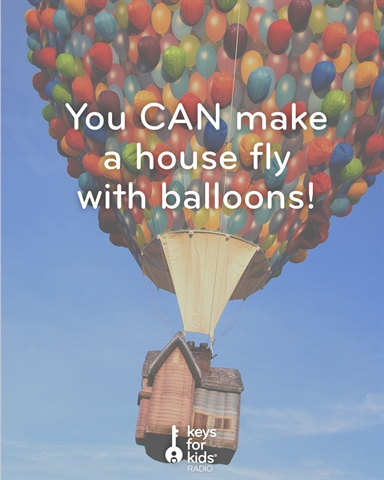 Can you make a house FLY with BALLOONS?