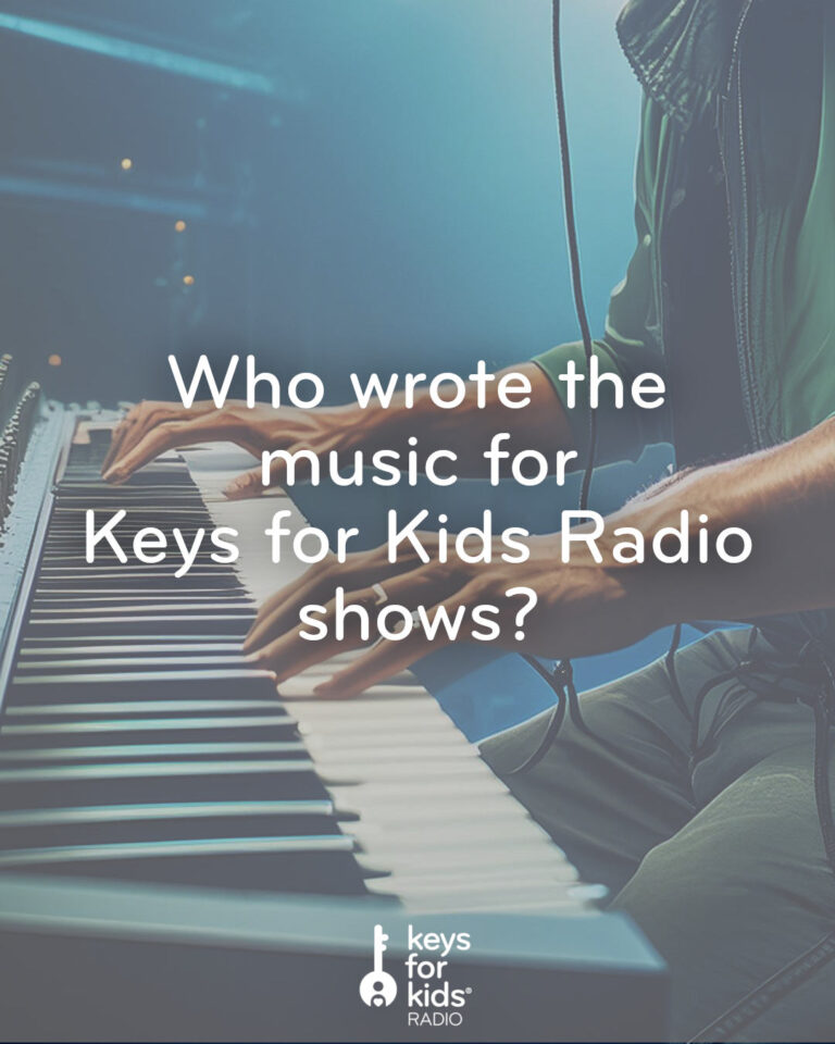 Who writes the music for the radio shows?