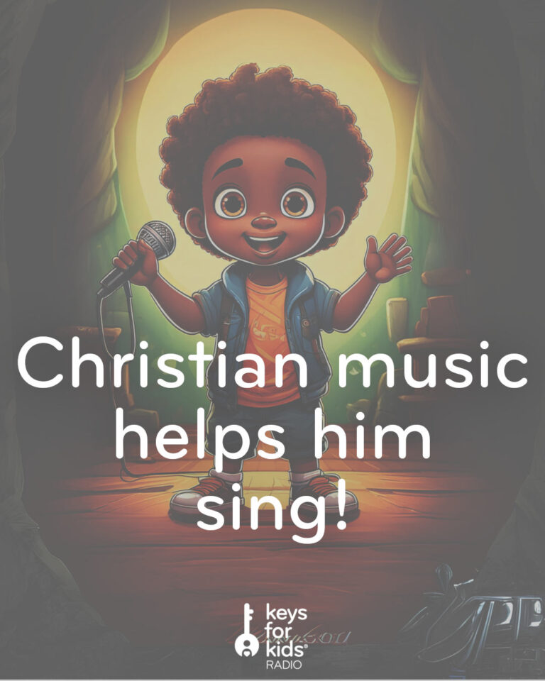 Christian Music Helps a Kid Use His Voice!