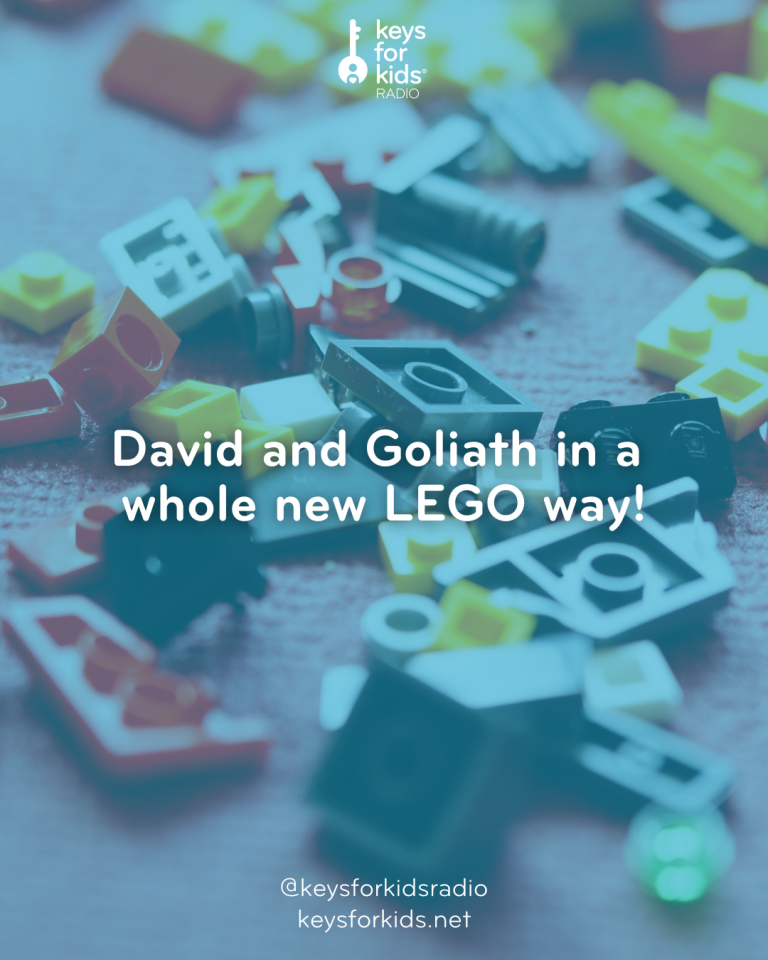 David and Goliath in LEGO