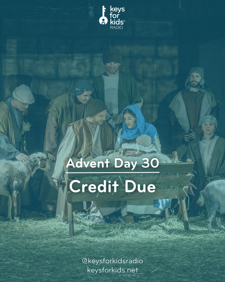 Advent Day 30: Credit Due